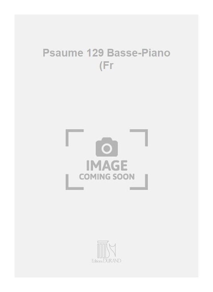 Psaume 129 Basse-Piano (Fr